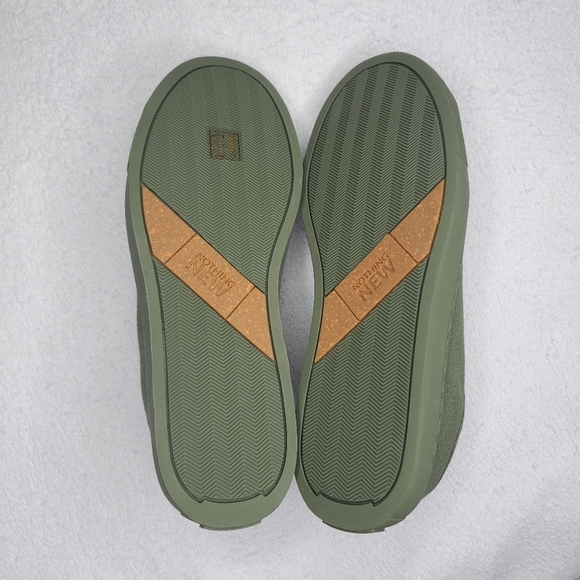 Nothing New Olive Green Canvas Classic Low Top Sneakers - Picture 11 of 14